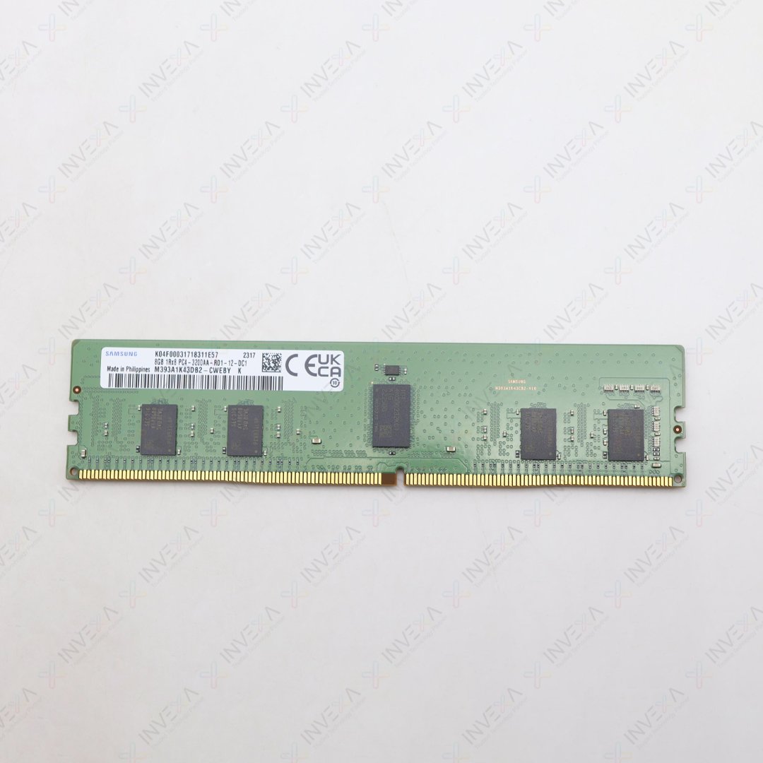 Samsung 8GB DDR4 3200MHz ECC Registered RDIMM Server Memory - M393A1K43DB2-CWEBY - PC4-25600 288-Pin 1Rx8 CL22 1.2V - for Dell PowerEdge, HP ProLiant, Lenovo ThinkSystem, Supermicro & Intel Xeon/AMD EPYC
