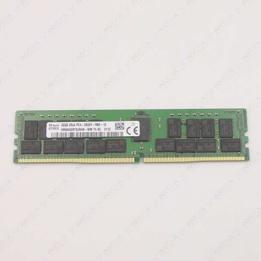 SK hynix 32GB DDR4 2933MHz ECC Registered RDIMM Server Memory - HMA84GR7DJR4N-WM - PC4-23400 288-Pin 2Rx4 CL21 1.2V - for Dell PowerEdge, HPE ProLiant, Lenovo ThinkSystem, Supermicro & Intel Xeon/AMD EPYC