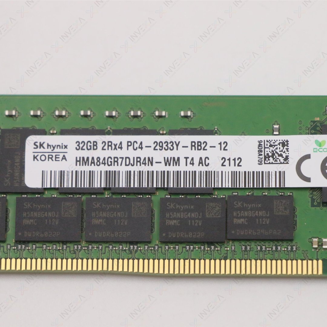 SK hynix 32GB DDR4 2933MHz ECC Registered RDIMM Server Memory - HMA84GR7DJR4N-WM - PC4-23400 288-Pin 2Rx4 CL21 1.2V - for Dell PowerEdge, HPE ProLiant, Lenovo ThinkSystem, Supermicro & Intel Xeon/AMD EPYC - Image 3
