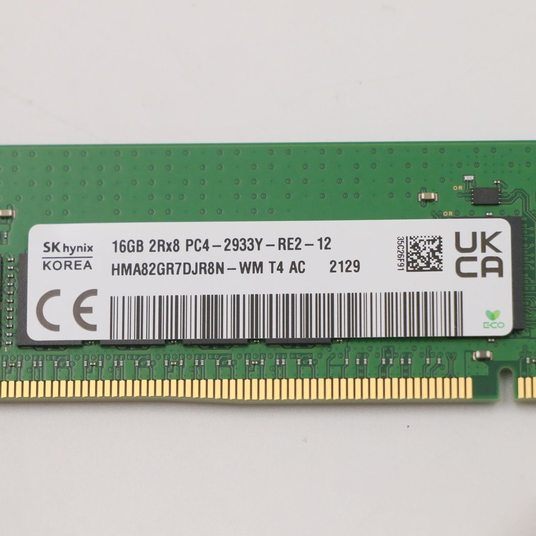 SK hynix 16GB DDR4 2933MHz ECC Registered RDIMM Server Memory - HMA82GR7DJR8N-WM - PC4-23400 288-Pin 2Rx8 CL21 1.2V - for Dell PowerEdge, HPE ProLiant, Lenovo ThinkSystem, Supermicro & Intel Xeon/AMD EPYC - Image 3