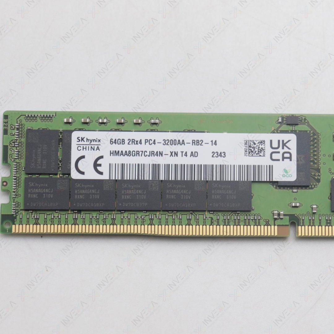 SK hynix 64GB DDR4 3200MHz ECC Registered RDIMM Server Memory - HMAA8GR7CJR4N-XN - PC4-25600 288-Pin 2Rx4 CL22 1.2V - for Dell PowerEdge, HP ProLiant, Lenovo ThinkSystem, Supermicro & AMD EPYC/Intel Xeon - Image 4
