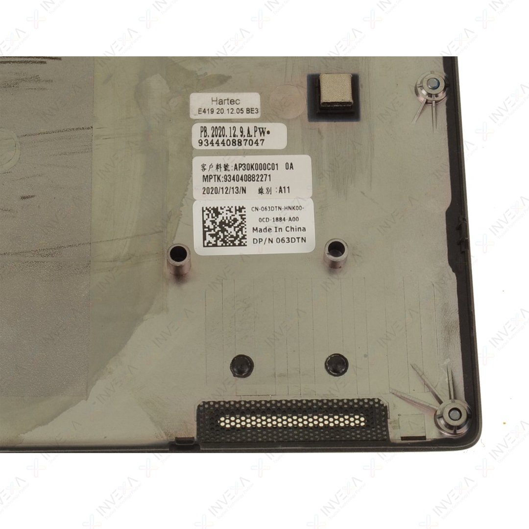 Dell OEM Latitude 5420 Bottom Base Cover Assembly - 063DTN / 63DTN / AP30K000C01 - Silver D-Cover with Smart Card Reader Cutout - Replacement Lower Chassis Housing - Image 3